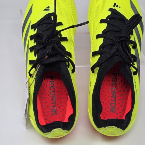 Adidas Predator Pro FG IG7776 Yellow / Black Soccer Cleats Men's Size 6 New - Picture 9 of 12